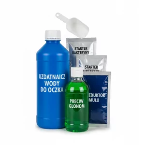 Preparaty do oczka - Preparaty do oczka wodnego to specjalistyczne �rodki chemiczne i biologiczne niezb�dne do utrzymania zdrowej r�wnowagi ekosystemu w stawach ogrodowych. Dzi�ki nim mo�esz skutecznie kontrolowa� jako�� wody, przejrzysto�� oraz biologiczne procesy zachodz�ce w zbiorniku.

Najwa�niejsze zastosow...