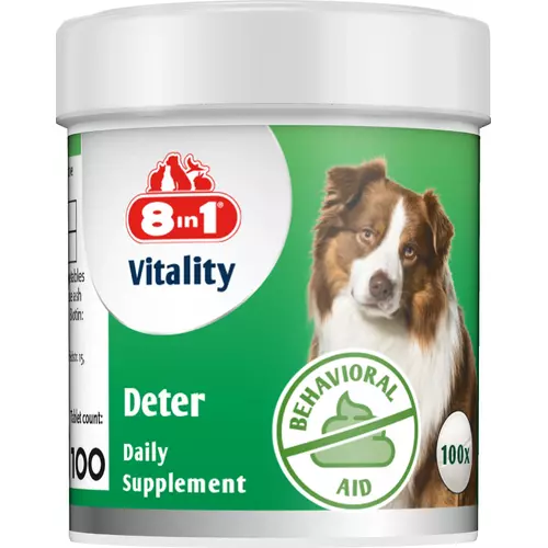 8IN1 Vitality tabletki Deter dla ps�w przeciw koprofagii 100tb.