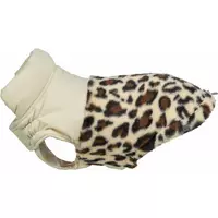 Ajou, p�aszcz, dla psa, kremowy/leopard, Xs, 24cm