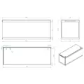 Akwarium MOVE Bia�e 160x60x64cm 576 litr�w (AQ)
