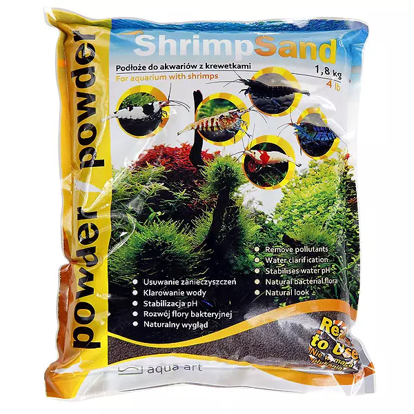 Aqua-Art Shrimp Sand POWDER [1.8kg/2l] - pod�o�e do krewetkarium - br�zowe