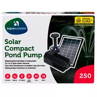 Aquagarden Liberty pompa solarna 240l/h wys.1,25cm LED panel 5W