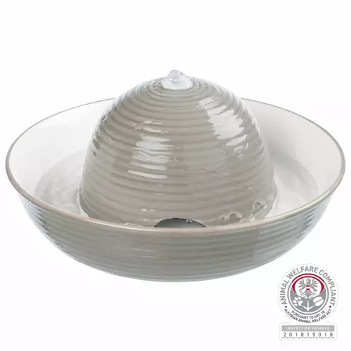 Automatyczne poid�o Vital Flow, ceramiczne, 1.5l, szaro/bia�e