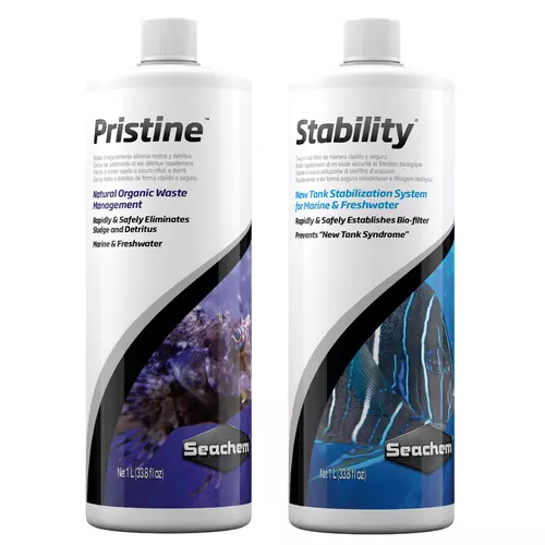 Bakterie Seachem - zestaw Pristine i Stability [2x1000ml]