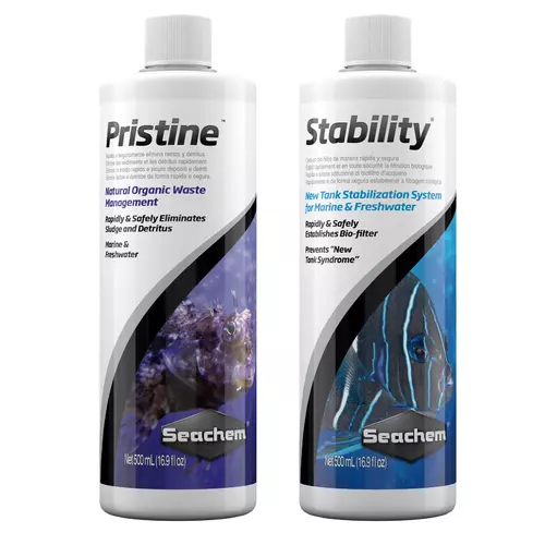 Bakterie Seachem - zestaw Pristine i Stability [2x500ml]