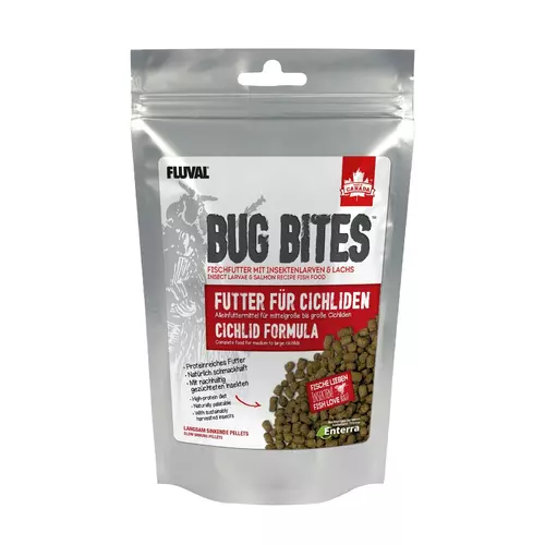 Bug Bites Cichlids Formula, pokarm dla piel�gnic, M/L, granulat, 100g