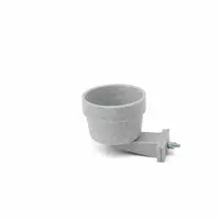 Crock Medium, karmid�o dla kr�lika, szare, plastik, przykr�cane do klatki, 300ml