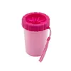 Czy�cik do �ap, dla psa, r�owy, materia� silikon+PP, rozmiar M