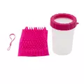 Czy�cik do �ap, dla psa, r�owy, materia� silikon+PP, rozmiar M