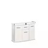 Diversa Szafka 120x40x75cm AP SOLID BIA�A profilowana