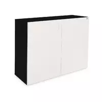 Diversa Szafka 120x50x90cm ELITTE CZARNY-BIAŁY