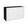 Diversa Szafka 150x50x90cm ELITTE CZARNY-BIA�Y