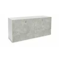 Diversa Szafka 200x60x90cm ELITTE BIAŁY-BETON