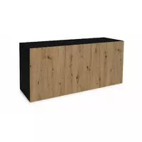 Diversa Szafka 200x60x90cm ELITTE CZARNY-ARTISAN