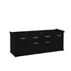 Diversa Szafka 200x80x75cm SOLID - czarna