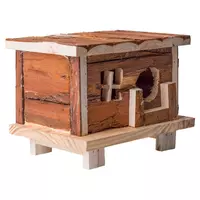 Domek dla chomika, drewniany 18cm