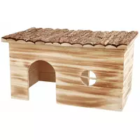 Domek dla królika drewniany, podpalany, 45 x 24 x 28cm