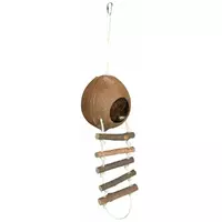 Domek z kokosu z drabinką, śr. 13cm