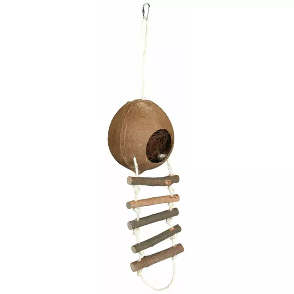 Domek z kokosu z drabinką, śr. 13cm