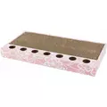 Drapak kartonowy z zabawkami, 48 x 25cm, r�owy