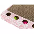Drapak kartonowy z zabawkami, 48 x 25cm, r�owy