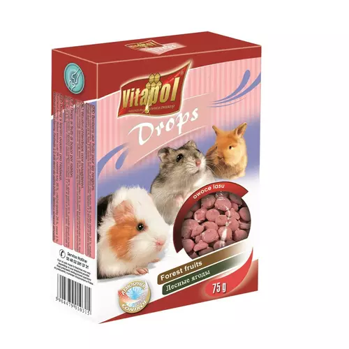 DROPSY DLA GRYZONI OWOCE LASU 75g
