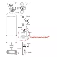 Dyfuzor CO2 Szklany 600l