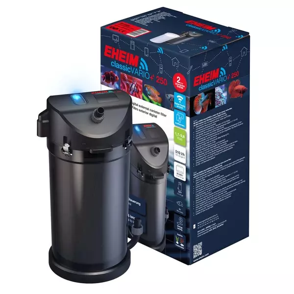 Eheim classicVARIO+e 250 (2214) [510l/h] - filtr zewn�trzny do akwarium 50-250l z zaworami (AP)