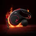FLEXI Smycz automatyczna CLASSIC BLACK FIRE M ta�ma 5 m