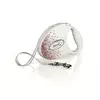 FLEXI Smycz Glam Splash Pink, M TA�MA 5m, bia�a