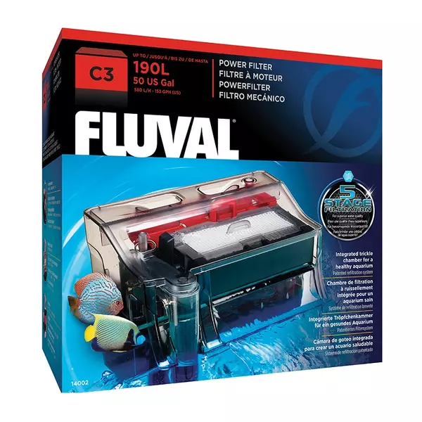 Fluval C3 [580l/h] - filtr kaskadowy do akwarium max 190l