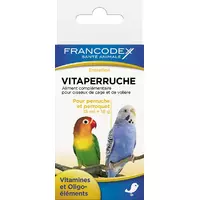 FRANCODEX Witaminy dla papug, poprawa upierzenia 15ml + 18g