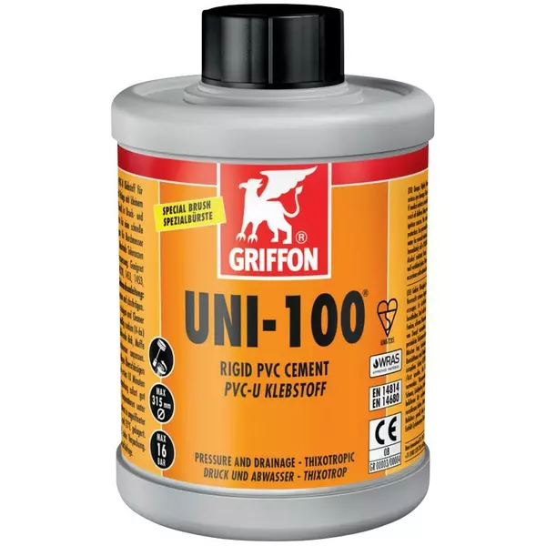 Griffon UNI-100 [1000ml] - klej z p�dzlem do element�w PVC