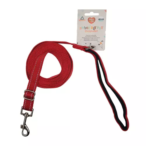 Hap Smycz Basic Reg Czerw 2x160-300cm