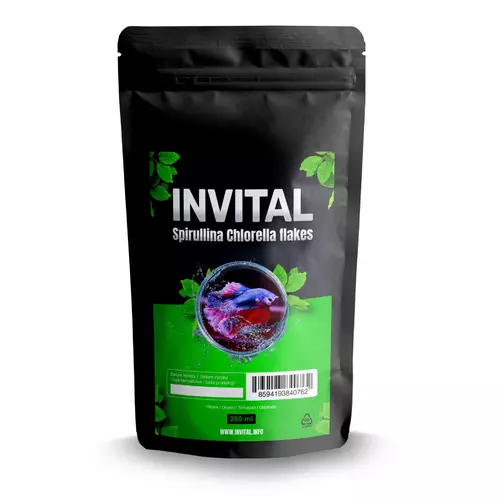INVITAL Spirullina Chlorella flakes 250ml