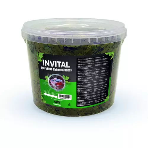 INVITAL Spirullina Chlorella flakes 3000ml