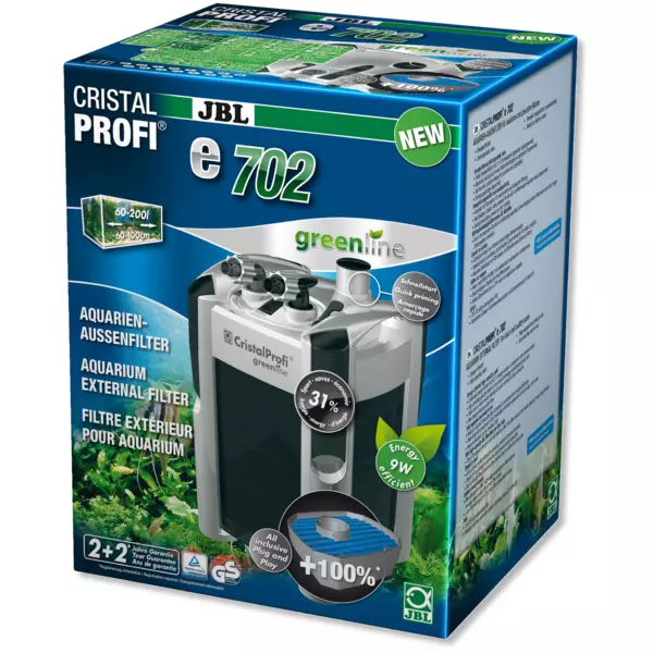JBL CristalProfi e702 greenline [700l/h] - filtr zewn�trzny do akwarium 60-200l