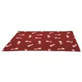 Koc 100x70cm Bordo W Bia�e Ryby