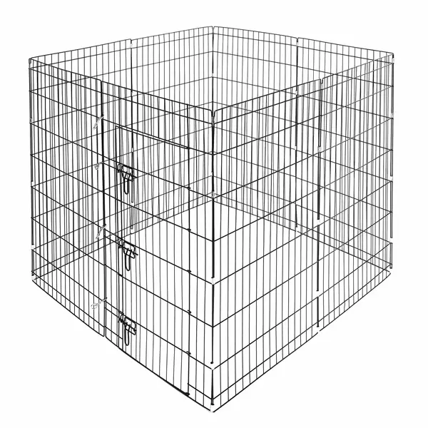 Kojec dla psa bez progu, XL light - 8 paneli 107 x 61cm