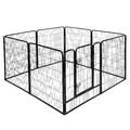 Kojec dla psa z progiem, L heavy - 8 paneli 77 x 101cm