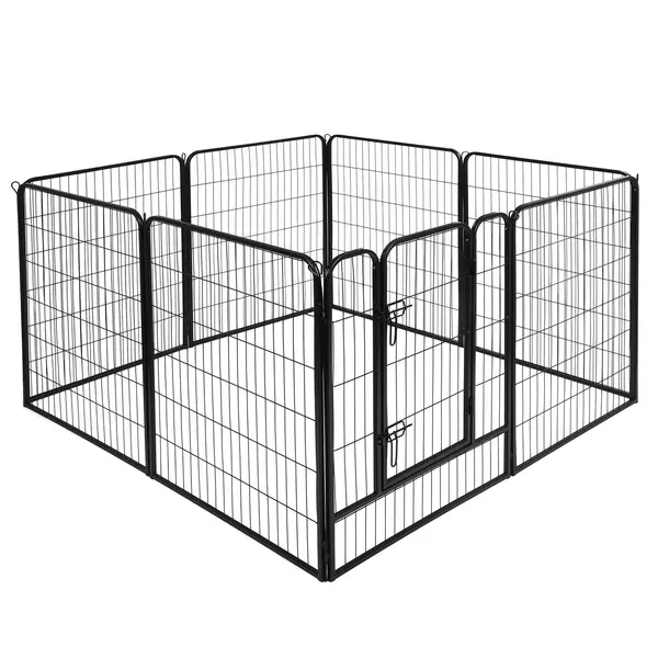 Kojec dla psa z progiem, L heavy - 8 paneli 77 x 101cm