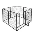Kojec dla psa z progiem, L heavy - 8 paneli 77 x 101cm