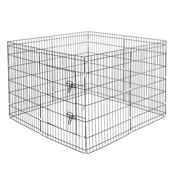Kojec dla psa z progiem, L light - 8 paneli 91,5 x 61cm