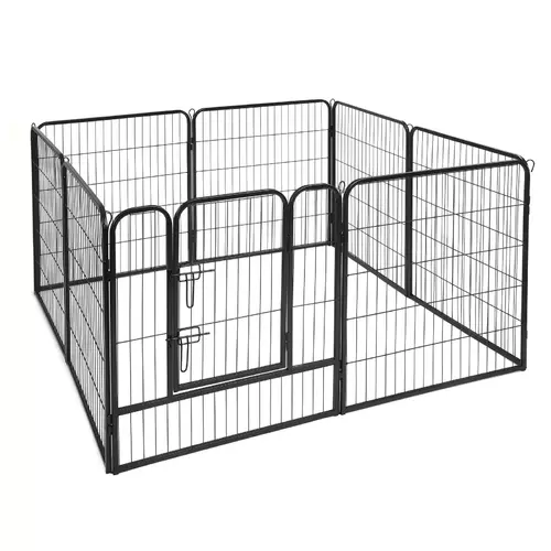 Kojec dla psa z progiem, M heavy - 8 paneli 77 x 81cm