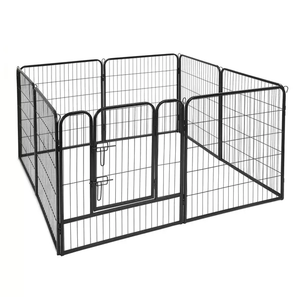 Kojec dla psa z progiem, M heavy - 8 paneli 77 x 81cm