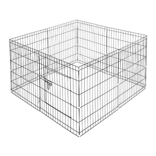 Kojec dla psa z progiem, M light - 8 paneli 76 x 61cm