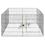 Kojec dla psa z progiem, M light - 8 paneli 76 x 61cm