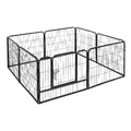 Kojec dla psa z progiem, S heavy - 8 paneli 77 x 61cm