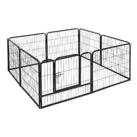 Kojec dla psa z progiem, S heavy - 8 paneli 77 x 61cm