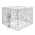 Kojec dla psa z progiem, XL light - 8 paneli 107 x 61cm